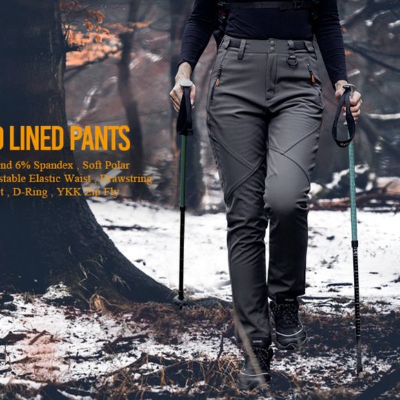 Free Soldier black outdoor softshell hiking pants snow ski fleece sz 36W…New - Picture 9 of 11